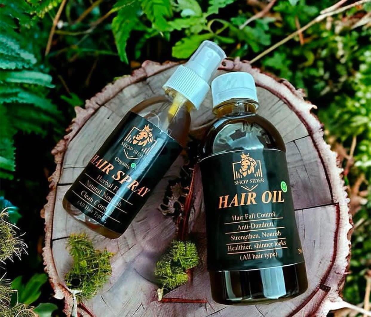 ShopSider Organic HairOil + Free HairSpray (240mL)