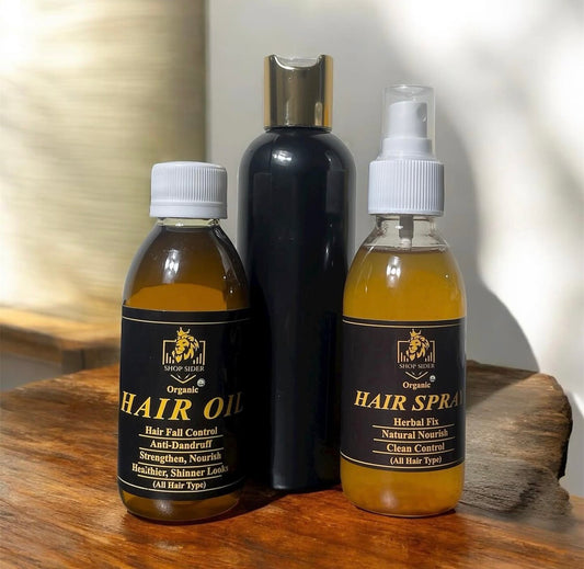 ShopSider Hair Oil + Hair Spray + Hair Growth Shampoo Combo
